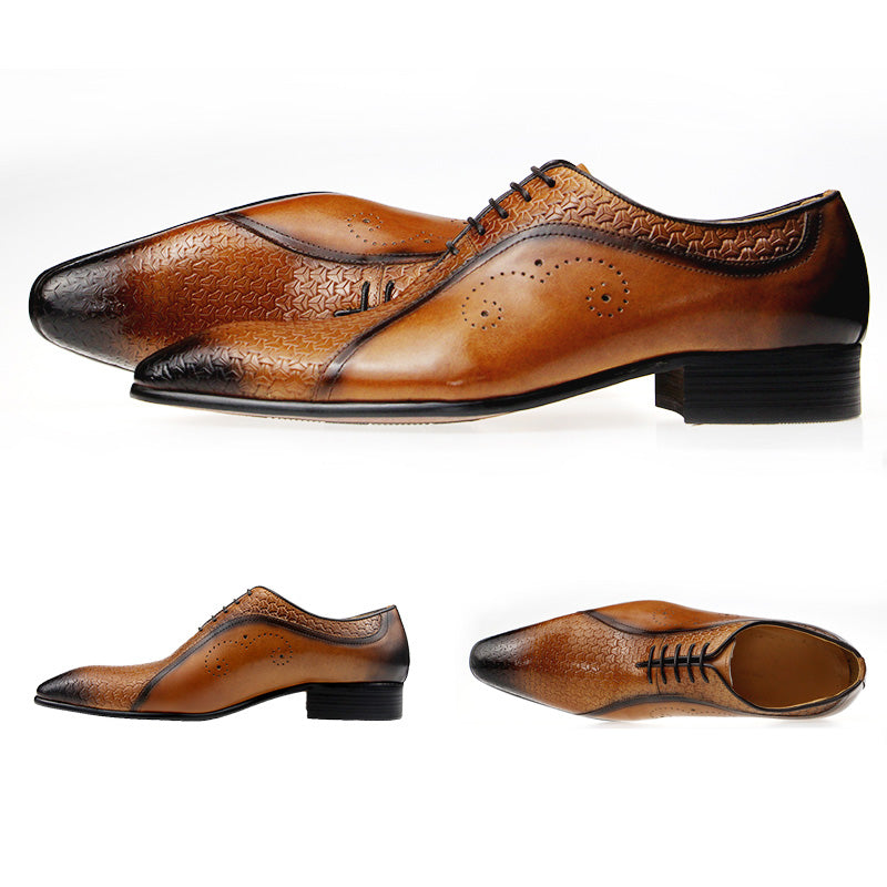 Comfortable Footwear Formal Shoes Men Brogue Style