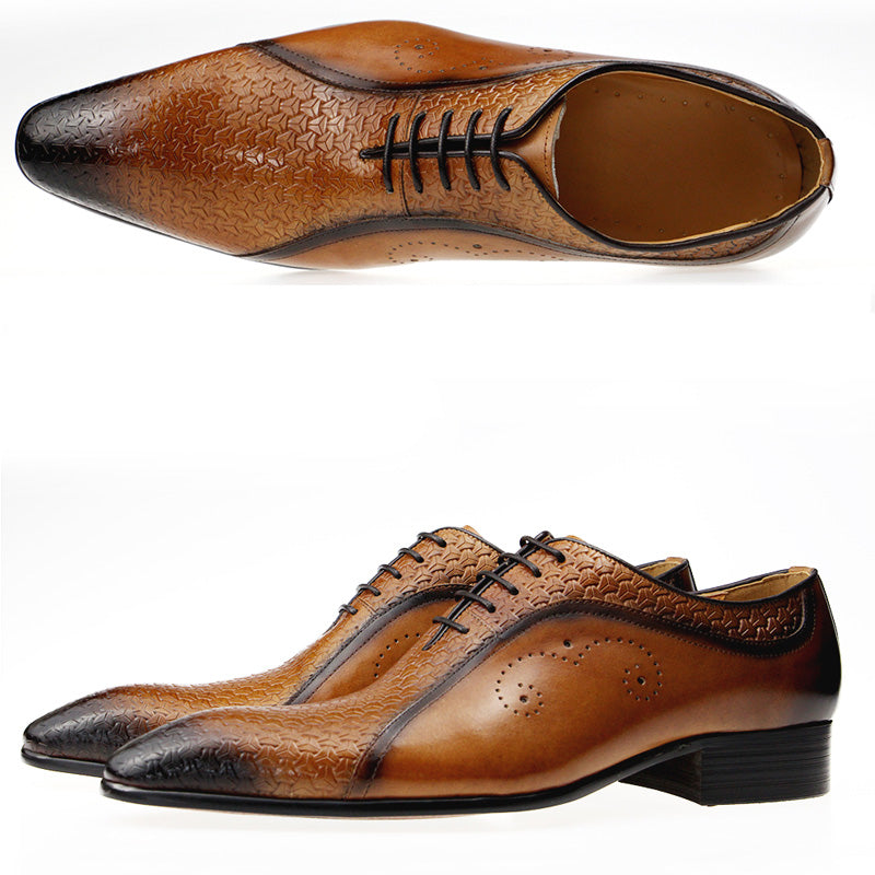 Comfortable Footwear Formal Shoes Men Brogue Style