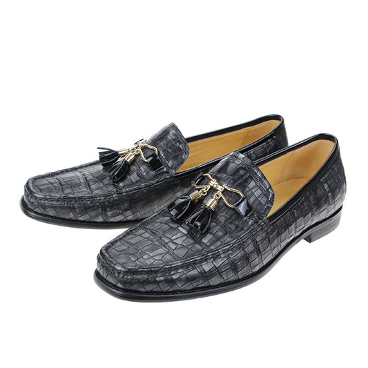 Hand Polished Men Loafers Shoes Classic Slip-On Footwear