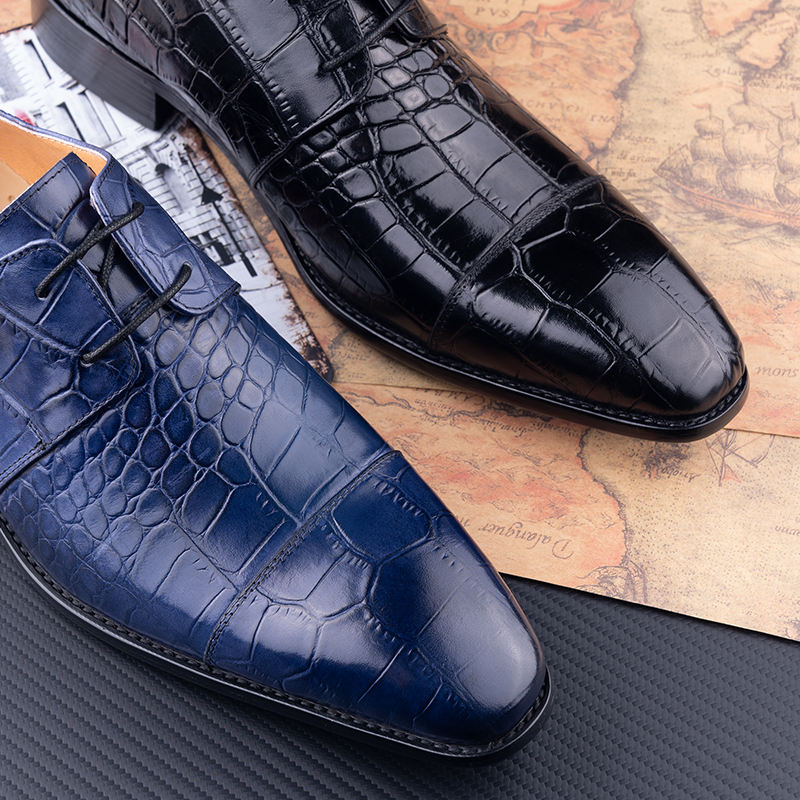 Lace-Up Business Formal Wedding Party Leather Shoes For Men