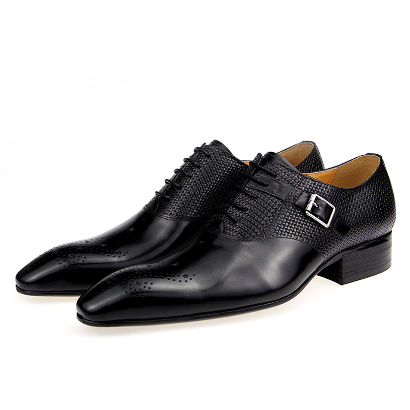 Oxford Genuine Leather Men Shoes For Dress Wedding Business