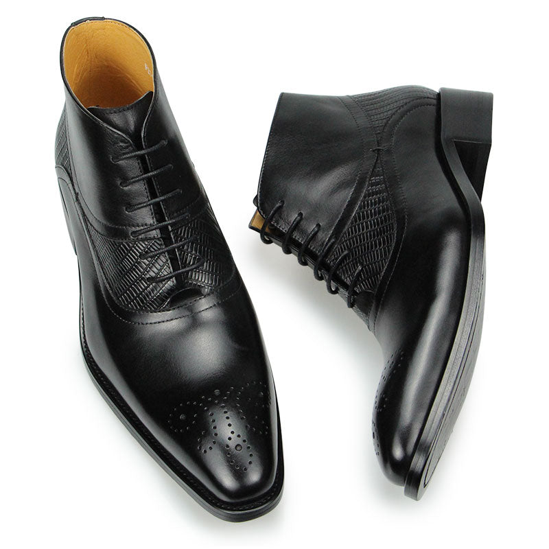 Business Social Lace Up Warm Ankle Boots for Men