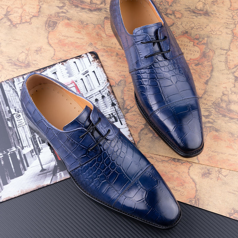 Lace-Up Business Formal Wedding Party Leather Shoes For Men