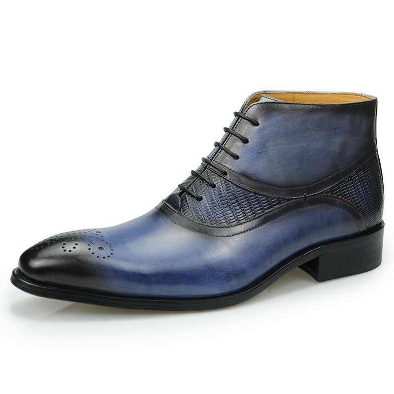 Business Social Lace Up Warm Ankle Boots for Men