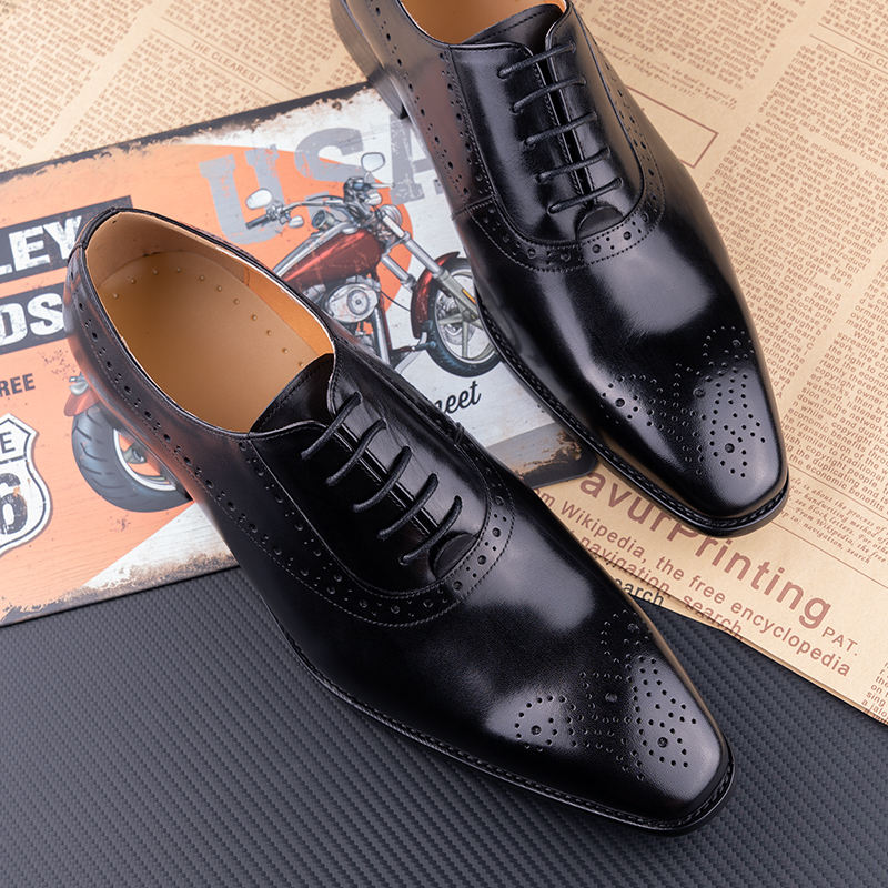 Genuine Leather British Style Oxford Dress Shoes for Men（复制）