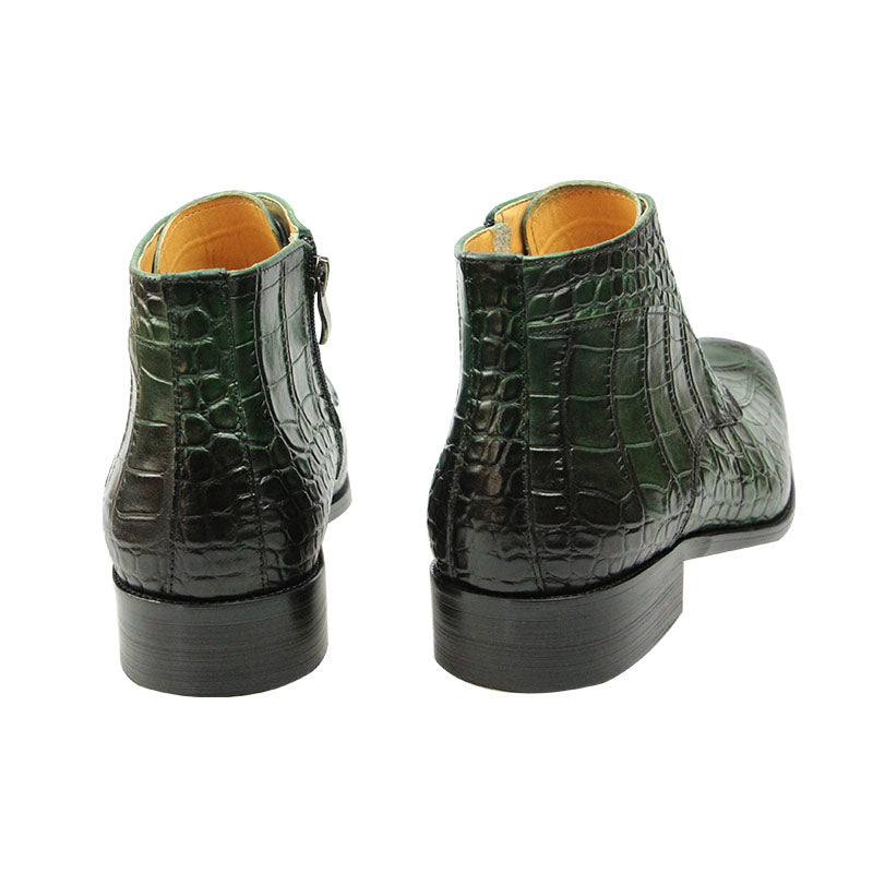 Crocodile Pattern Men Fashion Ankle Boot