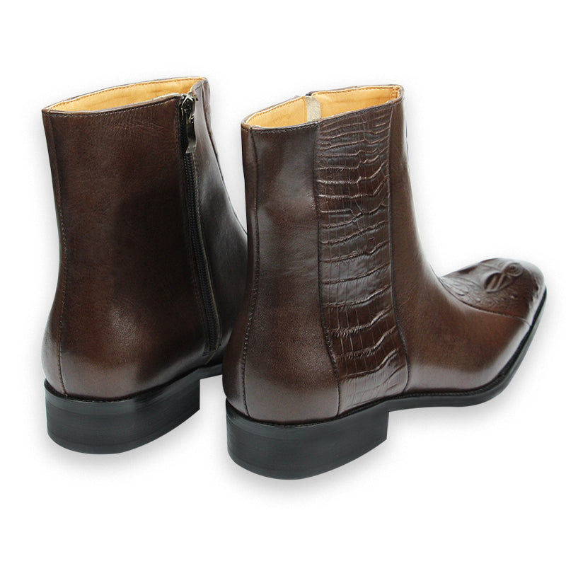 Mens Genuine Leather High Ankel Boots