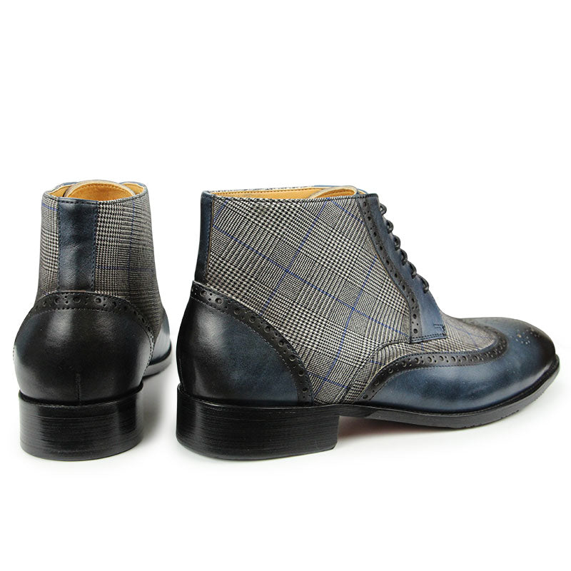 Fashion Ankle Men Boots Genuine Leather