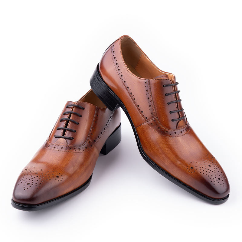 Genuine Leather British Style Oxford Dress Shoes for Men（复制）